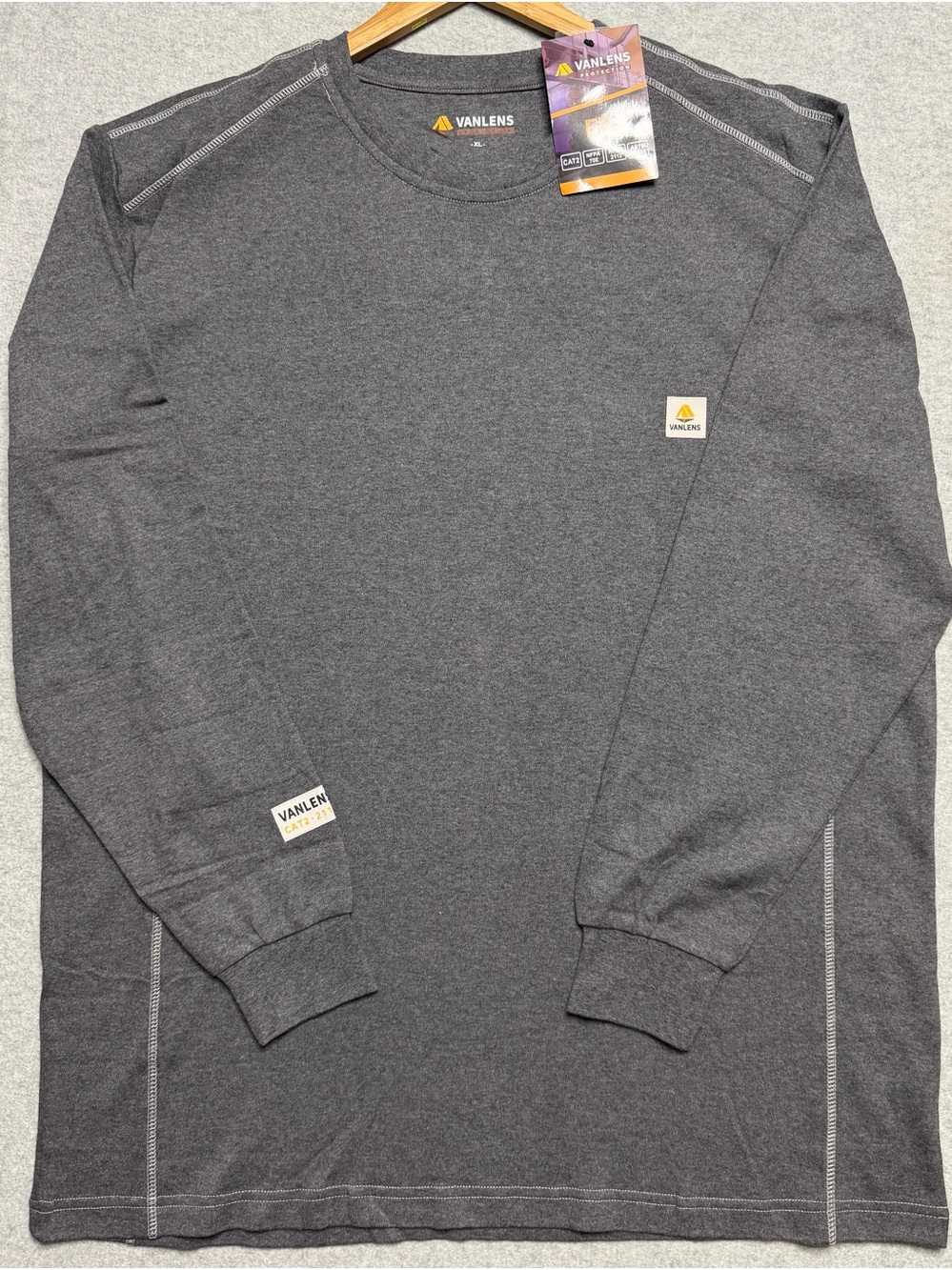 Vanlens FR1007 Men’s XL FR CAT 2 NFPA 2112 Flame Resistant Crewneck NWT